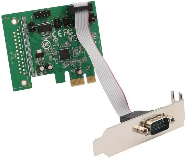 Alt view image 7 of 7 - Vszerda 2 Port Serial DB9 RS232 PCI-e 1.0 x1 with Low Bracket SI-PEX15055