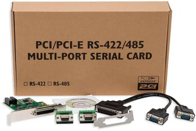 Alt view image 7 of 7 - Vszerda 2 Port DB9 RS-422/485 Serial PCI-Express 2.0 x1 Card (SI-PEX15043)