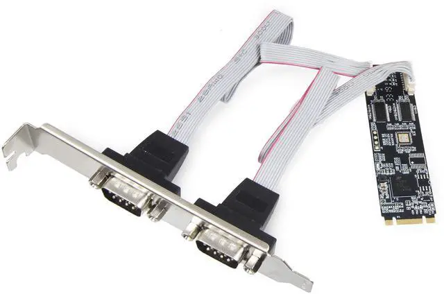 Main image of Vszerda 2 Port RS-232 DB9 Serial M.2 B+M Key Controller Card SI-ADA15069