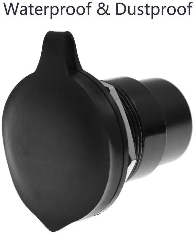 Alt view image 4 of 5 - Vszerda HDMI Panel Mount Adapter 4K@60Hz - Female-to-Female Threaded Connector, with Anti-Loosening Gasket and Waterproof Cover, Ideal for Car, Dashboard and Device Panels (Silver)