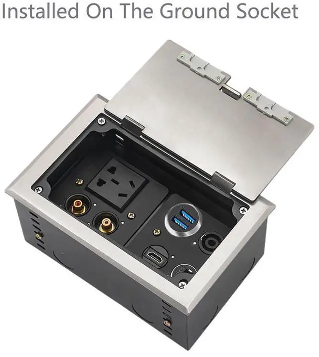 Alt view image 3 of 6 - Vszerda Dual USB 3.0 Panel Mount Adapter - Threaded Round Connector with Waterproof Dust Cover, 2 Female to 2 Female Ports, 5Gbps for High-Speed Data Transfer, 5V 2A for Charging (5-Pack Silver)