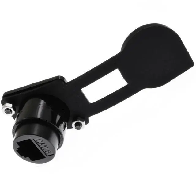 Alt view image 5 of 6 - Vszerda RJ45 Panel Mount Adapter - 8P8C Female-to-Female Connector, Compatible with CAT6A/CAT6/CAT5E/CAT5, XLR/D-Panel Mountable, Network Port Extender for LAN (5 Packs)