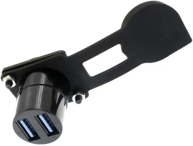 Alt view image 5 of 6 - Vszerda Dual USB 3.0 Panel Mount Adapter - D-Type Female to Female with Waterproof Cover, 5Gbps High-Speed Data Transfer, for External Hard Disks, File Transfers, Mouse, Keyboards & Charging (1 Pack)