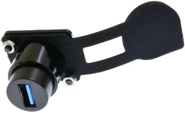 Alt view image 5 of 6 - Vszerda USB 3.0 Panel Mount Adapter D Type with Waterproof Cover - Female to Female, Speed up to 5Gbps for Data Transfer, External Hard Disk, File Transfer, Mouse, Keyboard