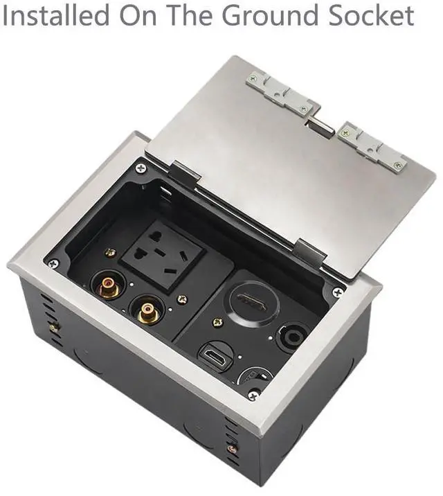 Alt view image 5 of 5 - Vszerda HDMI Panel Mount Adapter 4K@60Hz - Female-to-Female Threaded Connector, with Anti-Loosening Gasket and Waterproof Cover, Ideal for Car, Dashboard and Device Panels (Silver)