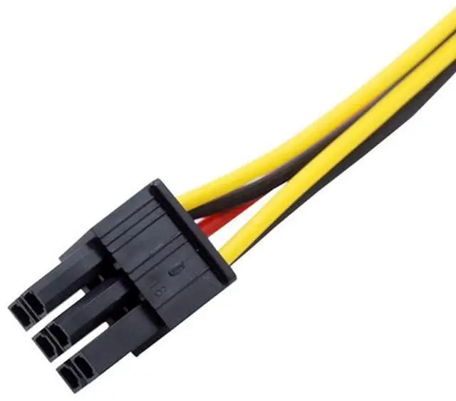 Alt view image 4 of 6 - Vszerda 4 Pin Molex to 6 Pin Video Card GPU Power Supply Cable 8.6 22cm (1 Pack)