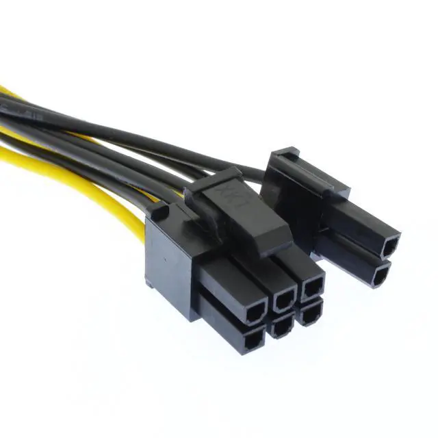Alt view image 4 of 6 - Vszerda 4 Pin Molex to 8 Pin (6+2Pin) Video Card GPU Power Supply Cable 8.6inch 22cm