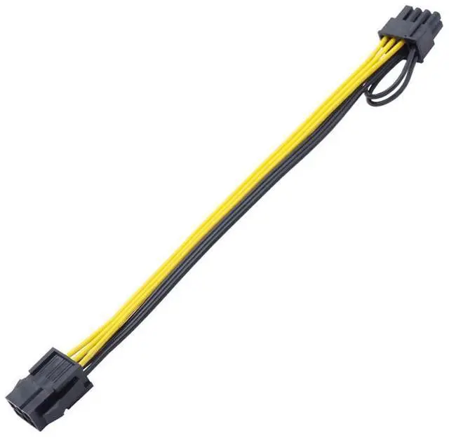 Alt view image 6 of 6 - Vszerda 6 Pin Female to 8 Pin Male Video Card GPU Power Supply Cable (20.5inch 52cm)