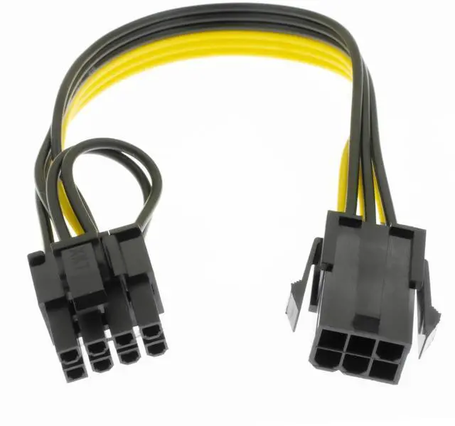 Main image of Vszerda 6 Pin Female to 8 Pin Male Video Card GPU Power Supply Cable (20.5inch 52cm)