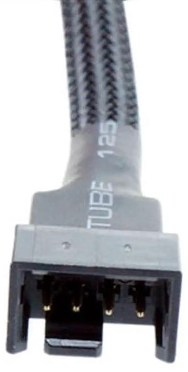 Alt view image 4 of 6 - Vszerda 4-Pin PWM Fan Splitter Cable, Nylon Braided Adapter Computer PC Fan Power Extension Cable Converter for Computer Case 4-Pin/3-Pin Cooling Fan Cable 10.6" 27cm (1 to 1)