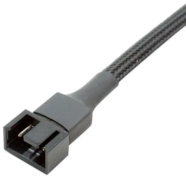 Alt view image 5 of 6 - Vszerda 4-Pin PWM Fan Splitter Cable, Nylon Braided Adapter Computer PC Fan Power Extension Cable Converter for Computer Case 4-Pin/3-Pin Cooling Fan Cable 10.6" 27cm (1 to 1)