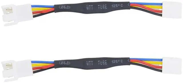 Alt view image 2 of 7 - Vszerda 2 Packs 4-Pin PWM Fan Speed Reduction Cable, Optimized Cooling and Noise Reduction, Compatible with Computer Fans for Enhanced Performance 4.5inch (Black Reduce 30% Fan Speed)