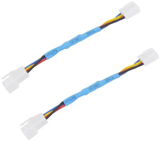 Main image of Vszerda 2 Packs 4-Pin PWM Fan Speed Reduction Cable, Optimized Cooling and Noise Reduction, Compatible with Computer Fans for Enhanced Performance 4.5inch (Blue Reduce 40% Fan Speed)