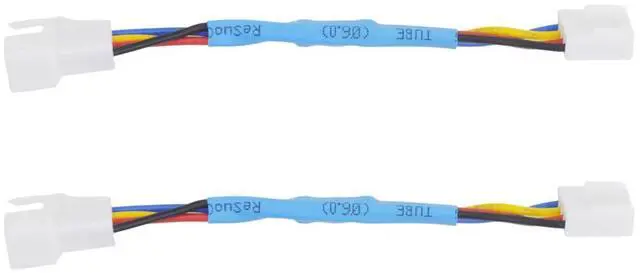 Alt view image 2 of 7 - Vszerda 2 Packs 4-Pin PWM Fan Speed Reduction Cable, Optimized Cooling and Noise Reduction, Compatible with Computer Fans for Enhanced Performance 4.5inch (Blue Reduce 40% Fan Speed)