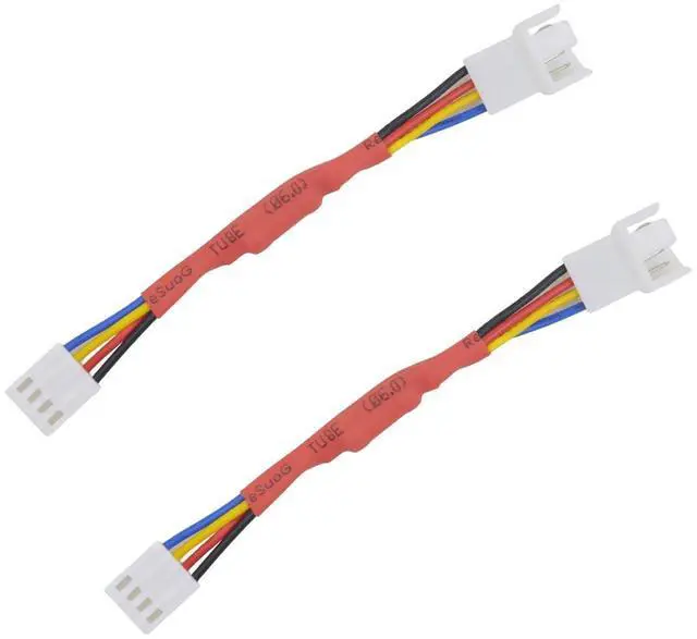Main image of Vszerda 2 Packs 4-Pin PWM Fan Speed Reduction Cable, Optimized Cooling and Noise Reduction, Compatible with Computer Fans for Enhanced Performance 4.5inch (Red Reduce 50% Fan Speed)