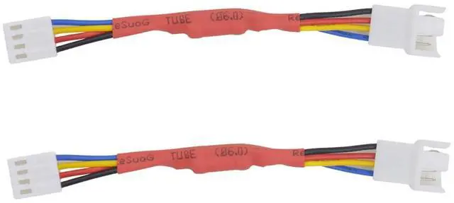 Alt view image 2 of 5 - Vszerda 2 Packs 4-Pin PWM Fan Speed Reduction Cable, Optimized Cooling and Noise Reduction, Compatible with Computer Fans for Enhanced Performance 4.5inch (Red Reduce 50% Fan Speed)