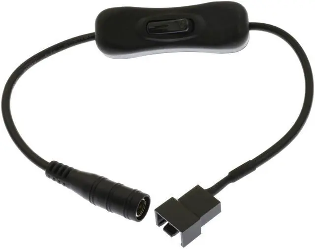 Main image of Vszerda DC Power Supply Plug to 3/4-Pin PC Fan Power Adapter with Switch 11.8inch