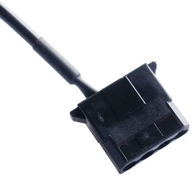 Alt view image 7 of 7 - Vszerda DC Power Supply Plug to Molex 4-Pin PC Fan Power Adapter with Switch 11.8inch