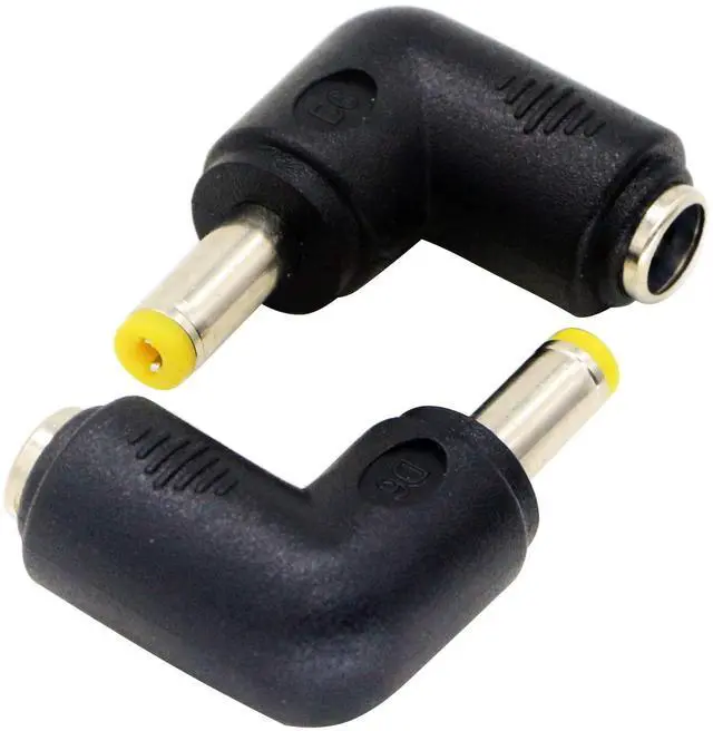 Alt view image 6 of 7 - Vszerda DC4.8x1.7mm Male 90 Degree Angle to DC5.5x2.1mm Female Adapter 5 Volt DC Barrel Power Jack Charging Cable Connector for Tablet (DC4.8x1.7mm)(2pack)