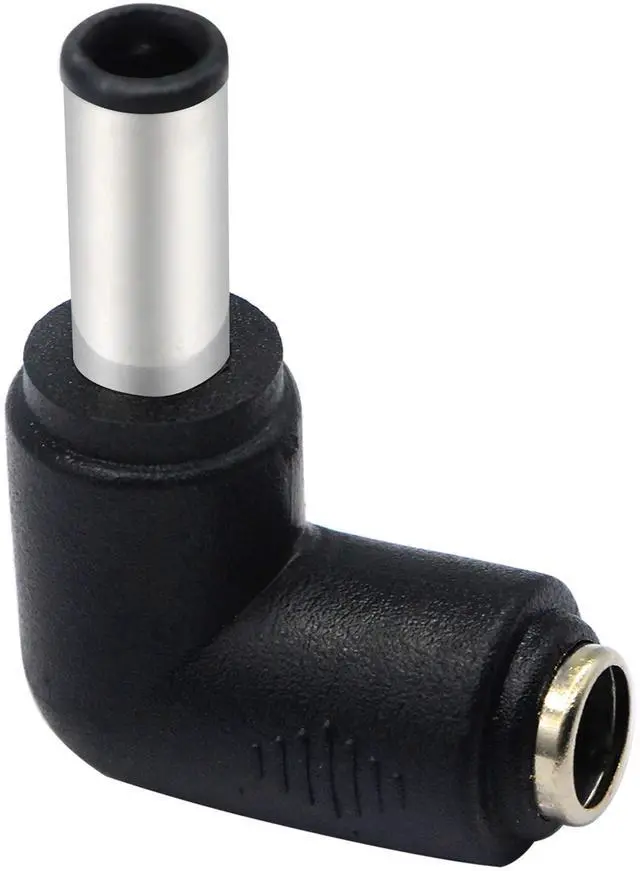 Alt view image 4 of 7 - Vszerda DC6.0x4.3mm Male 90 Degree Angle to DC5.5x2.1mm Female Adapter 5 Volt DC Barrel Power Jack Charging Cable Connector for Tablet (DC6.0x4.3mm)(2pack)