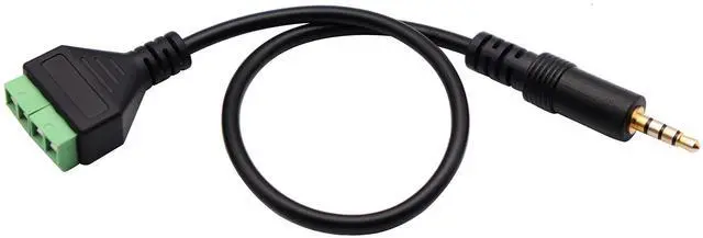 Alt view image 4 of 7 - Vszerda 3.5mm Screw Terminal Block Cable 3.5mm (1/8inch) Stereo TRRS Audio Male to 4 Pin/Way Female Bolt Screw Headphone Balum Converter Adapter Cable30CM/2Packs) (4Pole/M)