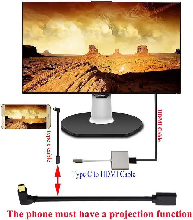 Alt view image 7 of 7 - Vszerda 3.1 USB Type C Male to Female 90 Degree Connector Extender Cable, Supports Charging, Data, Audio, Video - 1M, M/F for New MacBook Pro 2017, USB-C Hub
