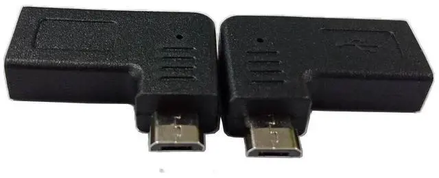 Alt view image 5 of 7 - Vszerda Micro USB 2.0 to USB C Adapter,Right & Left Micro USB Male to USB Type C Female Data Sync and Charging Converter Adapter for Phones, Computers, Tablets (90 Degree Micro USB 2.0) 2 Packs