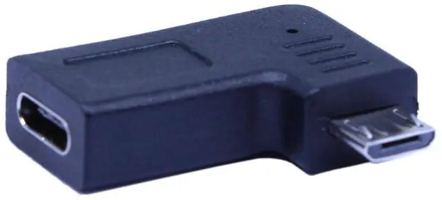 Alt view image 7 of 7 - Vszerda Micro USB 2.0 to USB C Adapter,Right & Left Micro USB Male to USB Type C Female Data Sync and Charging Converter Adapter for Phones, Computers, Tablets (90 Degree Micro USB 2.0) 2 Packs