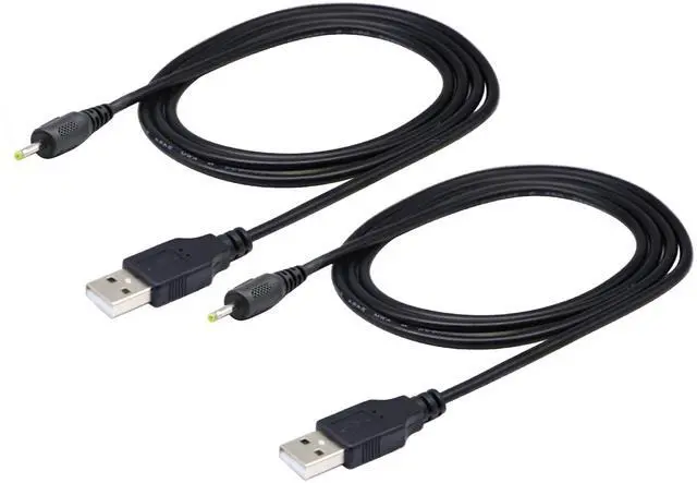 Main image of Vszerda USB 2.0 A Male to DC 2.5x0.7mm Male Adapter Cable 5 Volt DC Barrel Power Jack Charging Cable for Tablet, Electronic Dog, Access Control Attendance (1M DC 2.5x0.7mm)(2packs)