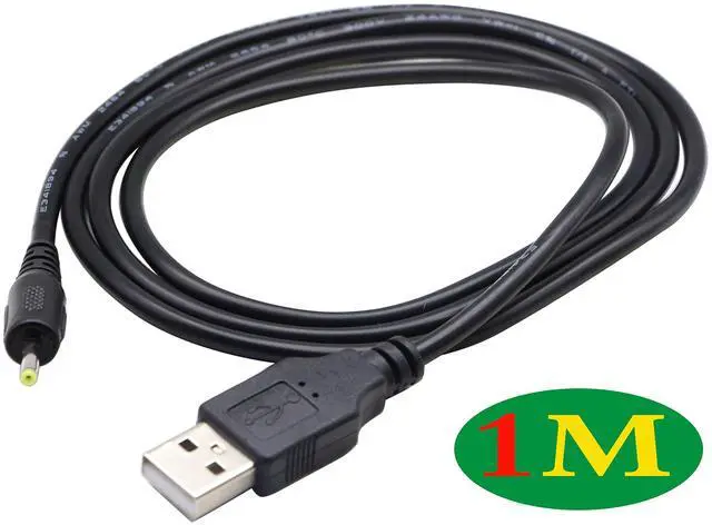 Alt view image 2 of 7 - Vszerda USB 2.0 A Male to DC 2.5x0.7mm Male Adapter Cable 5 Volt DC Barrel Power Jack Charging Cable for Tablet, Electronic Dog, Access Control Attendance (1M DC 2.5x0.7mm)(2packs)