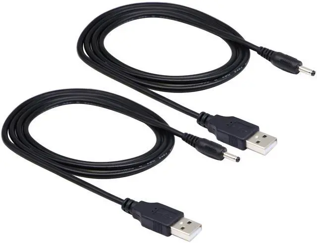 Main image of Vszerda USB 2.0 A Male to DC 3.5x1.35mm Male Adapter Cable 5 Volt DC Barrel Power Jack Charging Cable for Tablet, Electronic Dog, Access Control Attendance (1M/3.3ft, DC 3.5x1.35mm)(2packs)