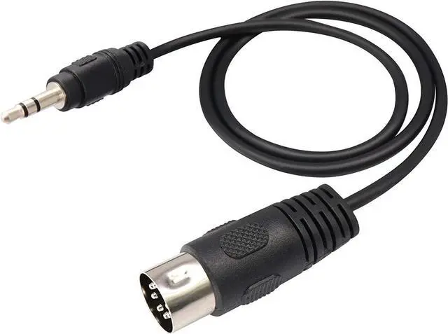 Alt view image 3 of 7 - Vszerda 3.5mm to Midi Cable,7-Pin Din Male to 3.5mm(1/8in) Stereo Male Audio Cable Compatible with iPad/iPhon/MP3/PC/TV/Android to Bang & Olufsen Naim, Quad.Stereo Systems(0.5 Meter/1.6ft)