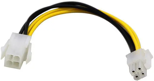 Alt view image 3 of 7 - Vszerda (2-Pack) 4-Pin Molex M/F SATA Cable ATX 12V Power Supply 4-Pin CPU Male to Female CPU Motherboard Power SATA Extension Cable(20CM/8 Inch)