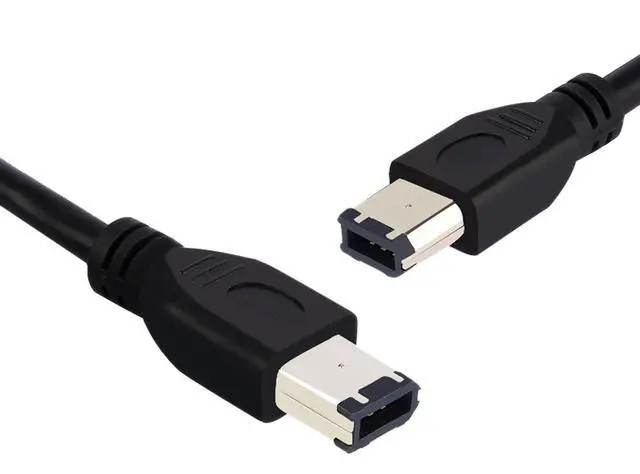 Alt view image 5 of 5 - Vszerda 5FT/1.8M FireWire 400 to FireWire 400 6-6 ilink Cable 6 Pin to 6 Pin Firewire DV iLink Male to Male IEEE 1394A Cable(Black)