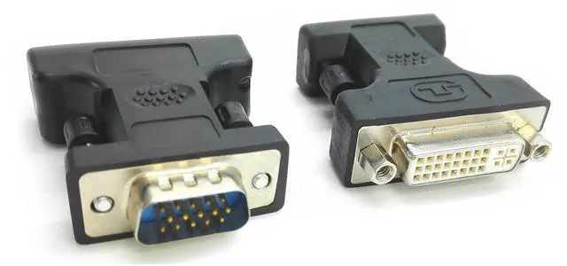 Alt view image 4 of 5 - Vszerda DVI to VGA Cable Adapter - Black - F/M,DVI(24+5) to VGA(15pin) Cable Adapter - Black - F/M,