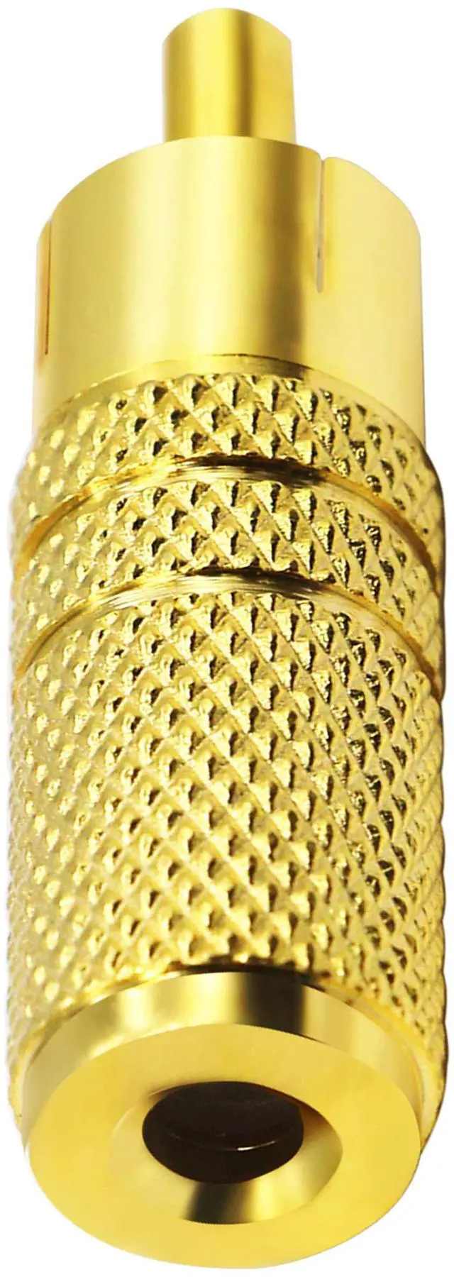 Alt view image 6 of 7 - Vszerda Gold Plated RCA to 3.5MM Audio Adapter Metal Jack 3.5mm (1/8 Inch) Female to RCA Male Audio Plug Adaptor Connector for 3.5MM Headphone Adapter CableGold /5 Pack F/M