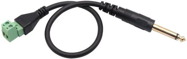 Alt view image 6 of 7 - Vszerda 6.35mm Screw Terminal Block Connector Cable 6.35mm 1/4 Inch Audio Mono Male to 2 Pin/Way Female Bolt Screw Shield terminals Pluggable Microphone Type Adapter Cable30CM/2Packs)(2-Pole/M)
