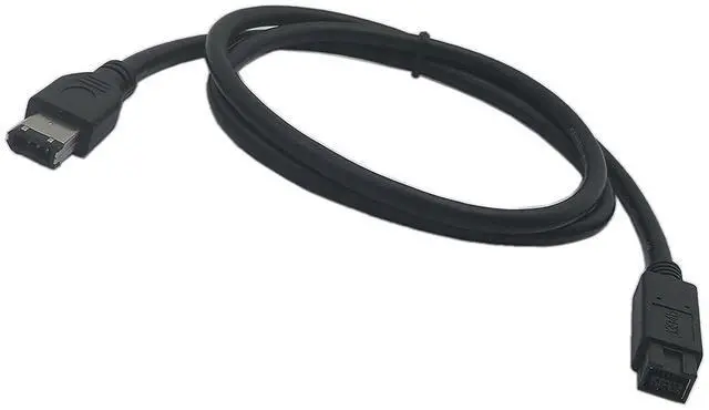 Main image of Vszerda Firewire Premium Cable 800 IEEE 1394B 9 Pin to 9 Pin Male to Male 6 Ft Black (9 Pin to 6 Pin)