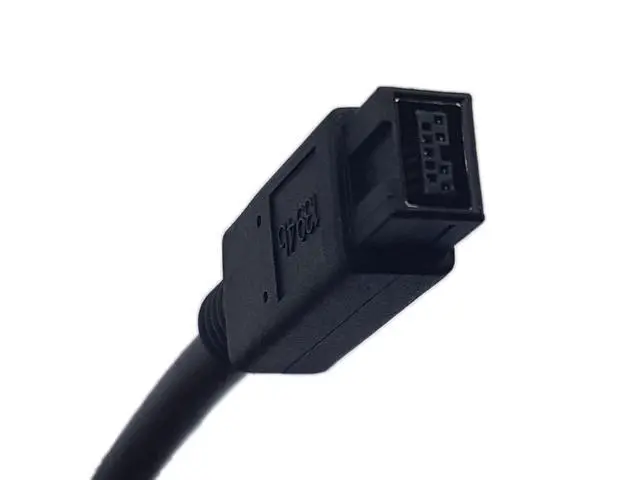 Alt view image 4 of 6 - Vszerda Firewire Premium Cable 800 IEEE 1394B 9 Pin to 9 Pin Male to Male 6 Ft Black (9 Pin to 6 Pin)