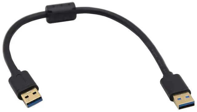 Alt view image 5 of 7 - Vszerda 3.0 A USB Extender Cable, USB 3.0 Type A Male to Male Magnetic Ring Data Transfer Extension Cable for USB Flash Drive, Card Reader, Hard Drive, Keyboard, Printer, Camera and More(0.3M/M)