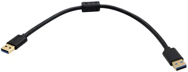 Alt view image 7 of 7 - Vszerda 3.0 A USB Extender Cable, USB 3.0 Type A Male to Male Magnetic Ring Data Transfer Extension Cable for USB Flash Drive, Card Reader, Hard Drive, Keyboard, Printer, Camera and More(0.3M/M)