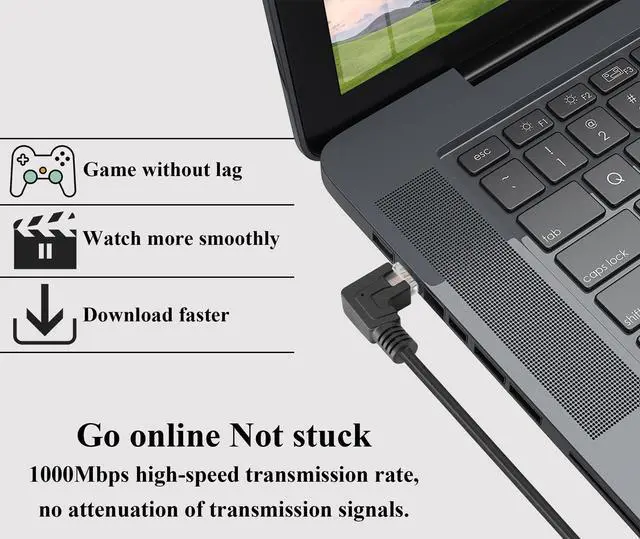 Alt view image 5 of 7 - Vszerda 90 Degree (Right Bend) RJ45 Male to 8PIN Terminal Block Solderless Cable DVR Ethernet Connector RJ45 Screw Terminal Adapter Cable Cat6 Cat5 Ethernet Cable Extender Adapter(2 Pack/30cm-Right)