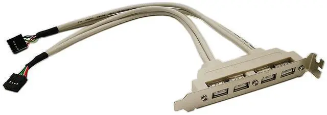 Main image of Vszerda Motherboard 4 Ports USB 2.0 Hubs Expansion Rear Panel Header Bracket