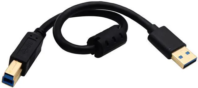 Main image of Vszerda 3.0 Printer Extender Cable, Gold Plated USB 3.0 A Male to 3.0 Type B Male USB Printer Scanner Cord High Speed Compatible for HP, Canon, etc (0.3M Type B)