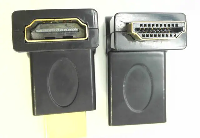 Alt view image 3 of 7 - Vszerda Rotating and Swivel Twist HDMI Type A Male to Type A Female 360 Degree Rotation Angle Extension Adapter Convertor (90-270 Degree)