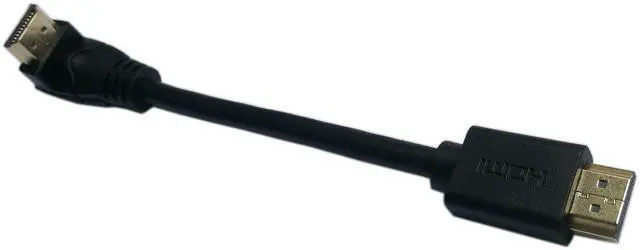 Alt view image 2 of 6 - Vszerda 5 Inch HDMI Down Angle 90 Degree Vertical Right Cable -Supports 4K@60Hz, High Speed, HDMI 2.0 Ready - UHD, Ethernet & Audio Return - Video 4K 2160p, HD 1080p, 3D .(Male-Male)