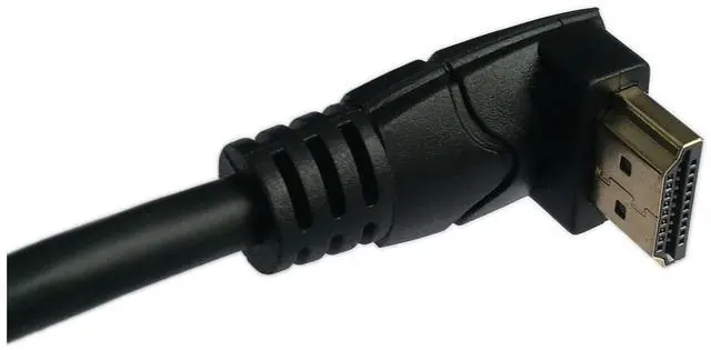 Alt view image 4 of 6 - Vszerda 5 Inch HDMI Down Angle 90 Degree Vertical Right Cable -Supports 4K@60Hz, High Speed, HDMI 2.0 Ready - UHD, Ethernet & Audio Return - Video 4K 2160p, HD 1080p, 3D .(Male-Male)