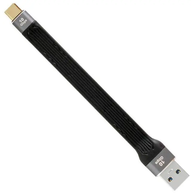 Main image of Vszerda 10Gbps USB 3.1 Type C Male Host to USB3.0 Type A Male Flat Slim FPC Data Cable for Laptop & Phone 13CM