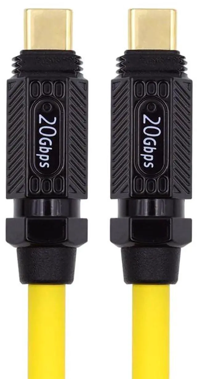 Main image of Vszerda High Flex Ultra Soft Silicone 140W USB-C USB4 Cable 20Gbps 8K Type-C Male to Male Extension Cable Power & Data for Gaming Keyboard Mouse 1m/3.3ft