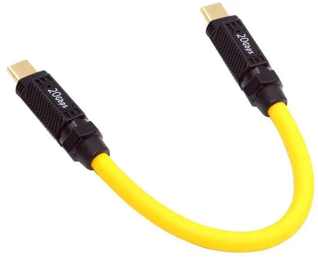 Alt view image 6 of 7 - Vszerda High Flex Ultra Soft Silicone 140W USB-C USB4 Cable 20Gbps 8K Type-C Male to Male Extension Cable Power & Data for Gaming Keyboard Mouse 1m/3.3ft